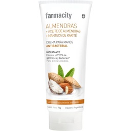 Crema para Manos Farmacity Antibacterial Almendras x 70 ml