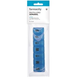 Pastillero Semanal Farmacity Lineal x 11,5 cm