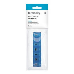 Pastillero Semanal Farmacity Lineal x 15 cm