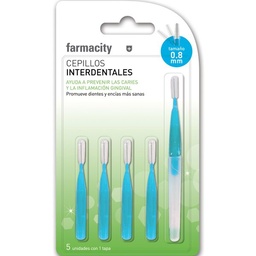 Cepillo Interdental 0.8 mm Farmacity x 5 un Cepillo Interdental 0.8 mm Farmacity x 5 un