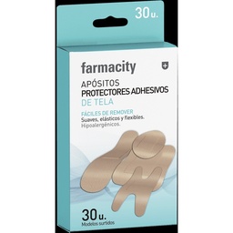 Apósitos Protectores Adhesivos Farmacity de Plástico x 30 un