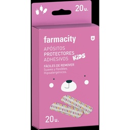 Apósito Protectores Adhesivos Farmacity Kids Rosa x 20 un