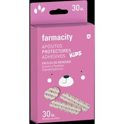 Apósito Protectores Adhesivos Farmacity Kids Rosa x 30 un