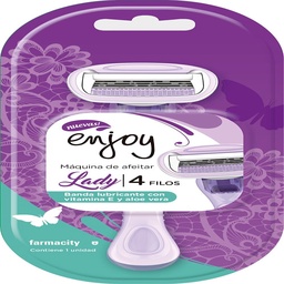 Máquina de Afeitar Enjoy Lady 4 Filos Máquina de Afeitar Enjoy Lady 4 Filos