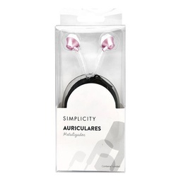 Auriculares Metalizados Simplicity - Modelo Sujeto A Disponibilidad -