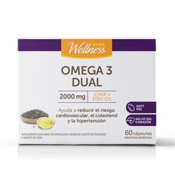 Suplemento Dietario Pure Wellness Omega Dual x 2000 g x 60 un