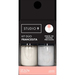 Kit Dúo de Esmaltes para Uñas Studio 9 Francesitas x 13 g