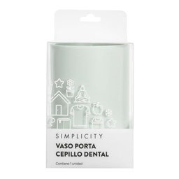 Vaso Liso para Cepillos de Dientes Simplicity