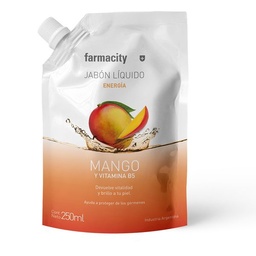 Jabón Líquido Farmacity Mango Repuesto x 250 ml