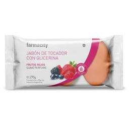 Jabón de Glicerina Farmacity Frutos Rojos x 3 un x 90 g