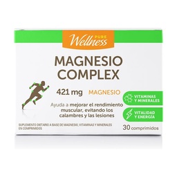 Suplemento Deportivo Pure Wellness Magnesio Complex x 30 Comprimidos