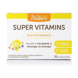 Suplemento Deportivo Pure Wellness Super Vitamins x 30 Comprimidos