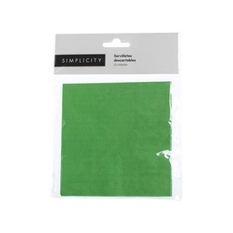 Servilletas Descartables Simplicity Verde x 12 un