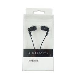 Auriculares Simplicity Basic Negro Simplicity