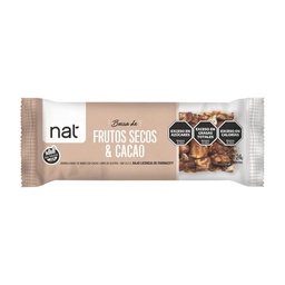 Barrita de Frutos Secos Nat Cacao x 24 gr