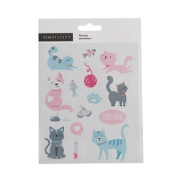 Stickers Simplicity Gatos