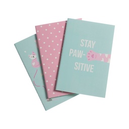 Cuaderno Tapa Blanda Simplicity Cats x 3 un