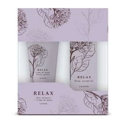 Set Home Spa Relax Crema para Manos y Óleo Corporal Set Home Spa Relax Crema para Manos y Óleo Corporal