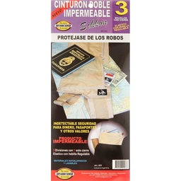 Cinturón Impermeable 3 Divisiones, con Cierre