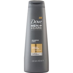 Shampoo Dove Men Fuerza Extrema Botella x 400 ml