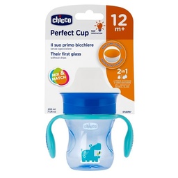 Vaso Chicco Perfect Cup 12m+ Azul