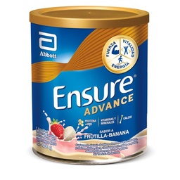 Suplemento Nutricional Ensure Advance en Polvo Sabor A Banana y Frutilla x 400 g