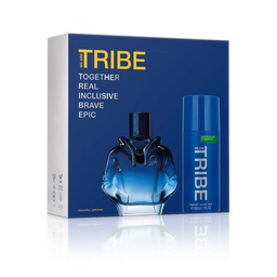 Set Edt Benetton Tribe x 90 ml + Desodorante x 150 ml Set Edt Benetton Tribe x 90 ml + Desodorante x 150 ml