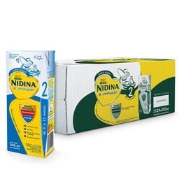 Leche Líquida Nidina de 6 A 12 Meses x 24 un x 200 ml Leche Líquida Nidina de 6 A 12 Meses x 24 un x 200 ml