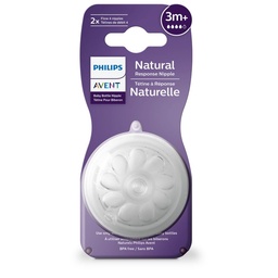 Tetina Avent Natural  Medio 3 Meses  x 2 un