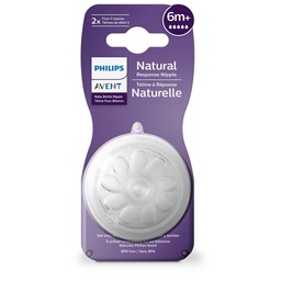 Tetina Avent Natural  Rapido 6 Meses x 2 un