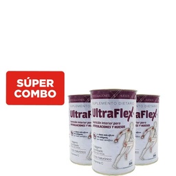 Combo Suplemento Dietario Ultraflex en Lata x 300 g x 3 un