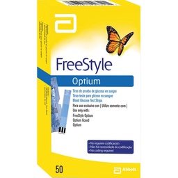 Tiras Reactivas Freestyle Optium x 50 un Tiras Reactivas Freestyle Optium x 50 un
