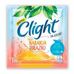 Jugo en Polvo Naranja Durazno Sobre Clight 8 gr