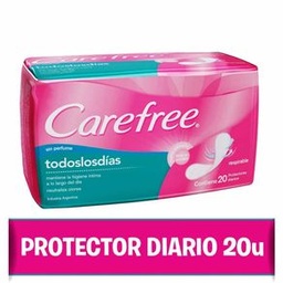 Protectores Diarios Todos Los Días Carefree 20 un