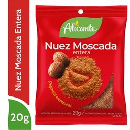 Nuez Moscada Entera Naturalidad Intacta Alicante 20 gr