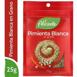 Pimienta Blanca en Grano Alicante 25 gr