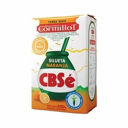 Yerba Mate Silueta Naranja Calidad Certificada Cormillot Cbse 500 gr