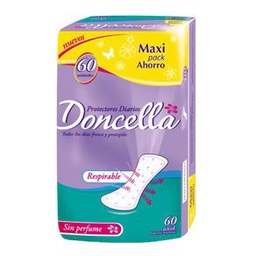 Protector Femenino Clasico Sin Desodorante Doncella 60 un