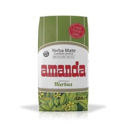 Yerba Mate Elaborada Compuesta con Hierbas Amanda 500 gr