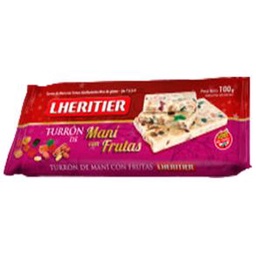 Turron de Mani Frutas Lheritier 100 gr