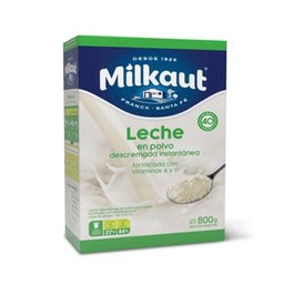 Leche en Polvo Descremada Milkaut 800 gr