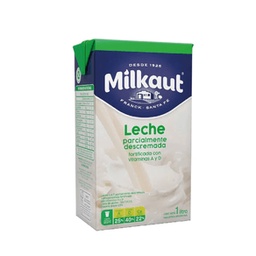 Leche Descremada Milkaut Flexicap 1 lt