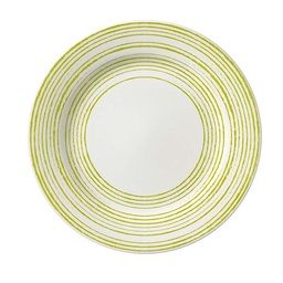 Plato Playo 24.2 cm Trazos Verde Limon Corona