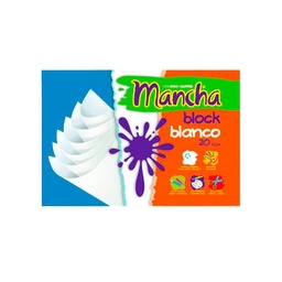 Block Mancha A4 Blanco x 20 Hojas Luma