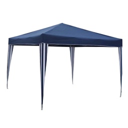 Gazebo Plegable Azul-blanco 3x3 mts