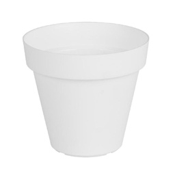 Maceta Plast Capri Outzen 16cm Blanco