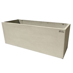 Maceta Jardinera Roots Fibrocemento 23kg Gris 30X80x30cm