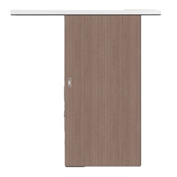 Puerta Corrediza Proteus Teca Limo Tablero Melamínico 18 mm 90x200