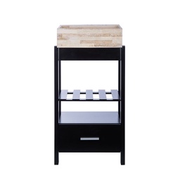 Mueble Cuba Wengue  40cm  con Bacha Traver 3 Agujeros
