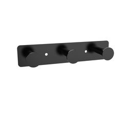 Percha Metal 3 Ganchos Negro